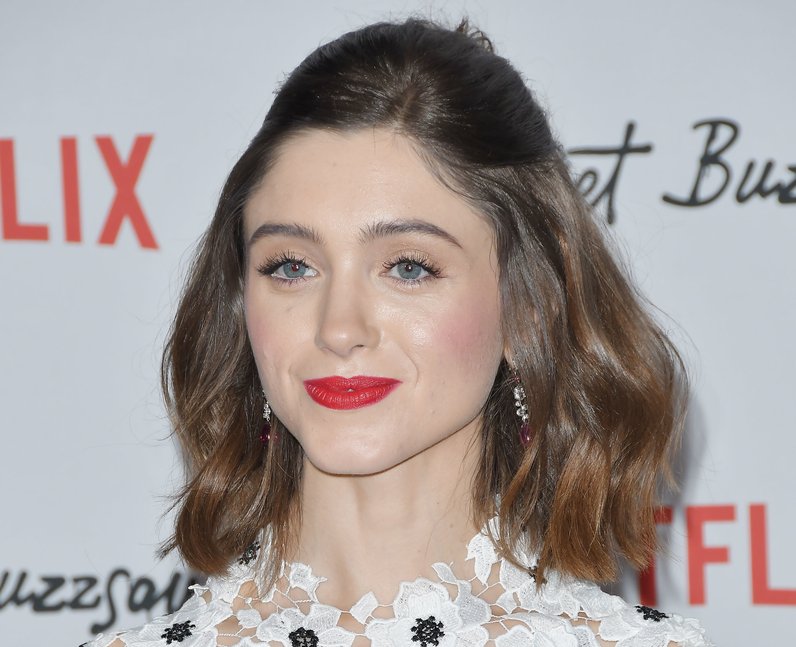 natalia dyer in floral dress